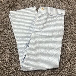 Vineyard Vines boys Light Blue and White Seersucker Striped Pants